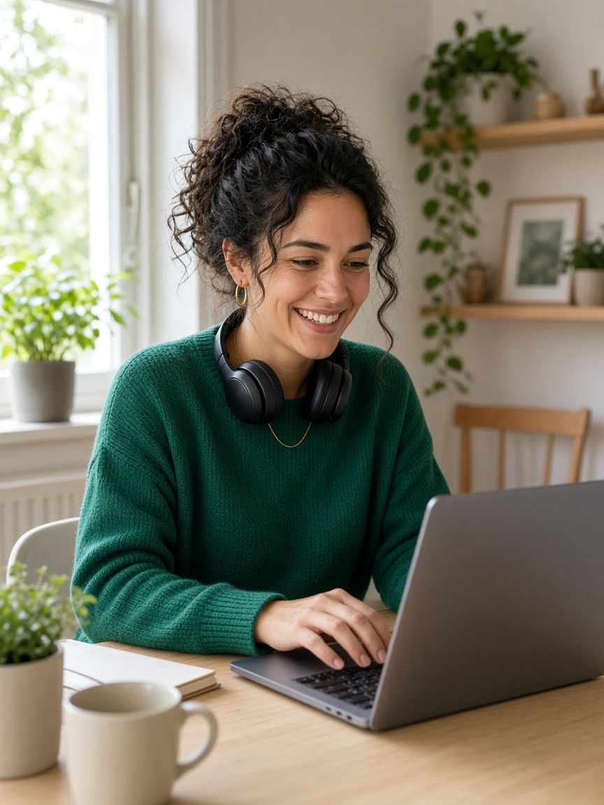 Mitarbeiterin von 11 ACTIVE-IT am Laptop