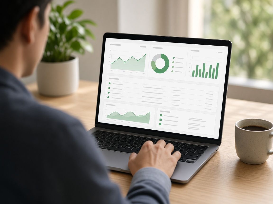 Datenanalyse am Laptop